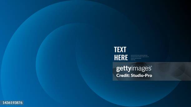 abstract dynamic neon glowing round shapes on dark background - dark ocean waves stock illustrations