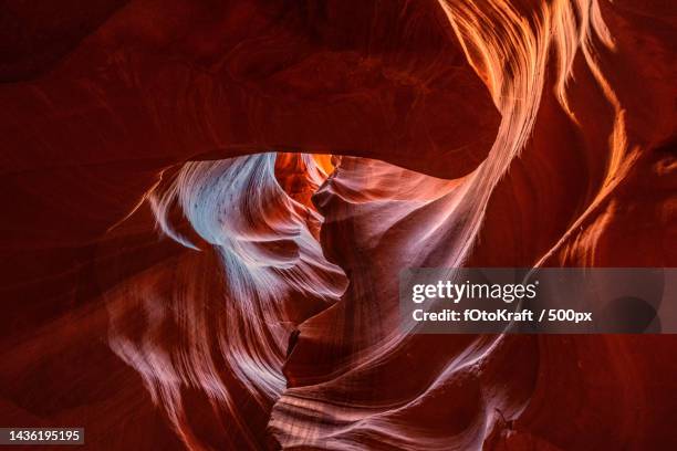 low angle view of rock formation,antelope canyon,arizona,united states,usa - farben stock pictures, royalty-free photos & images