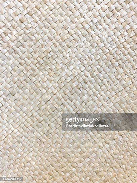 straw cloth texture or table cloth of renewable organic materials. - beach mat stock pictures, royalty-free photos & images
