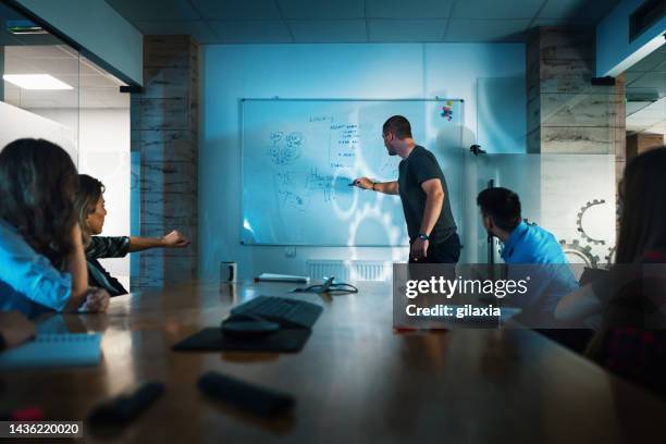 board room meeting. - financial result stock pictures, royalty-free photos & images