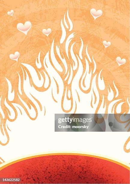 fire of love - flames background stock illustrations