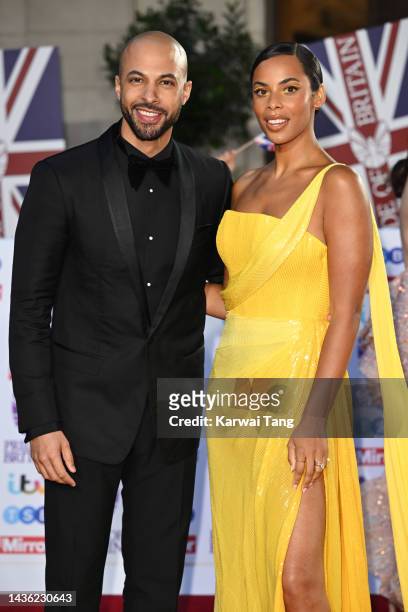 Marvin Humes and Rochelle Humes attend the Pride of Britain Awards 2022 at Grosvenor House on October 24, 2022 in London, England.