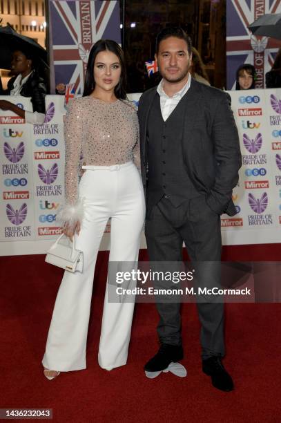 Emily Ratajkowski and Jonas Blue attend the Daily Mirror Pride of Britain Awards 2022 at Grosvenor House on October 24, 2022 in London, England.