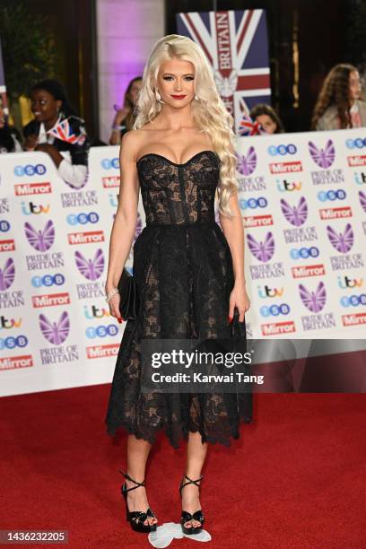 Danielle Harold attends the Pride of Britain Awards 2022 at Grosvenor House on October 24, 2022 in London, England.