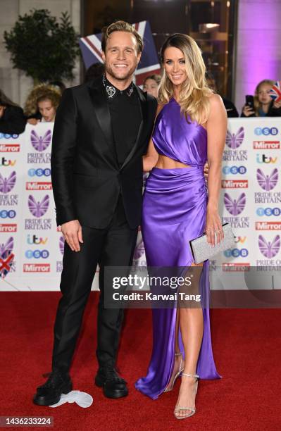 Olly Murs and Amelia Tank attend the Pride of Britain Awards 2022 at Grosvenor House on October 24, 2022 in London, England.