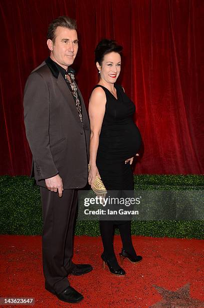 Actor Ian Kelsey and Elisabeth Dermot Walsh attendThe 2012 British Soap Awards at ITV Studios on April 28, 2012 in London, England.