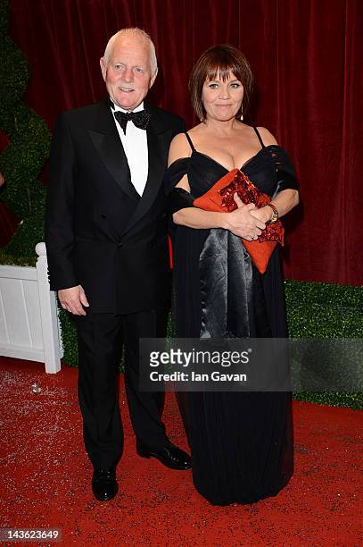 Actor Chris Chittell and Lesley Dunlop attend The 2012 British Soap Awards at ITV Studios on April 28, 2012 in London, England.