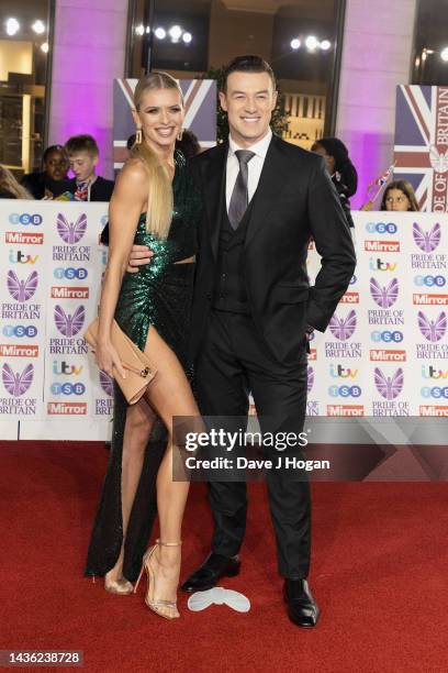 Nadiya Bychkova and Kai Widdrington attends the Pride of Britain Awards 2022 at Grosvenor House on October 24, 2022 in London, England.