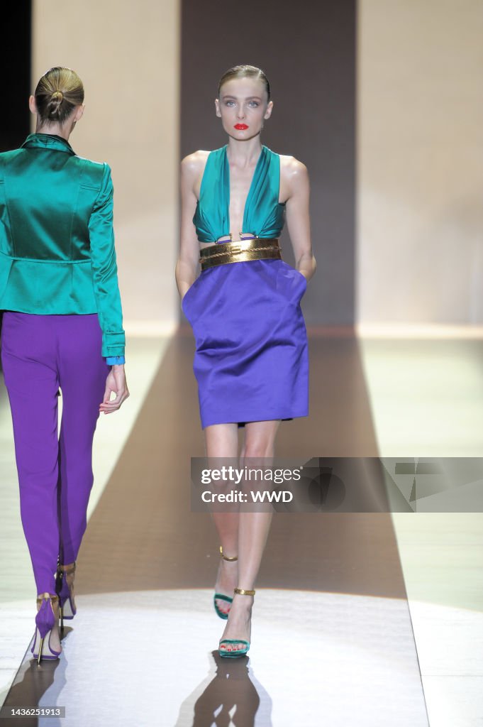 Gucci Spring 2011 Model Snejana Onopka on the runway at Gucci's spring 2011 show.... News ...