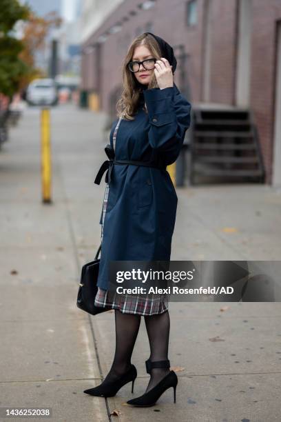 Anna Delvey is seen in Brooklyn after attending a parole meeting on October 24, 2022 in New York City. Delvey was released from prison on good...