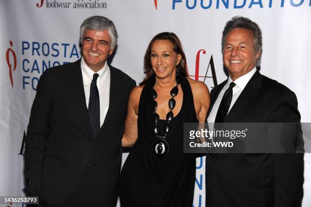 Antonio Belloni, Donna Karan and Mark Weber attend the American Apparel & Footwear Association\'s 33rd annual American Image Awards at the Grand...