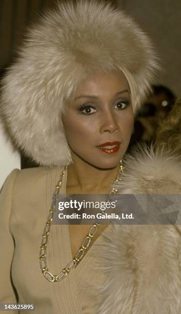 Diahann Carroll attends 22nd Annual Publicists Guild of America Awards on March 22, 1985 at the Beverly Hilton Hotel in Beverly Hills, California.