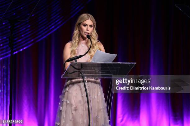 Jill Martin speaks onstage during Angel Ball 2022 hosted by Gabrielle's Angel Foundation at Cipriani Wall Street on October 24, 2022 in New York City.