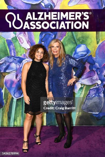 Laurie Hernandez and Princess Yasmin Aga Khan attend the 2022 Alzheimer's Association Imagine Benefit, built on the legacy of the Rita Hayworth Gala...