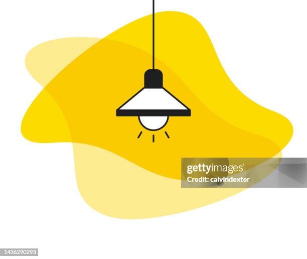 light bulb illustration - suspended ceiling stock illustrations