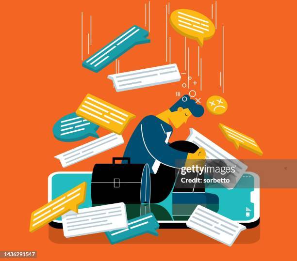 information overload - information overload stock illustrations