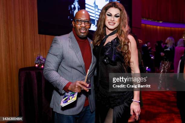 Madison Cowan and Scarlet Envy attend the 2022 Alzheimer's Association Imagine Benefit, built on the legacy of the Rita Hayworth Gala at Jazz at...