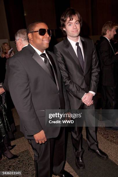 Actors Kenan Thompson and Bill Hader attend the American Museum of Natural History\'s 2010 fall gala.