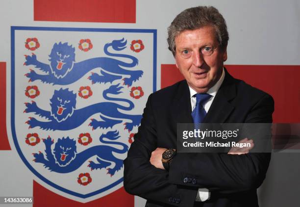 New England manager Roy Hodgson poses after a press conference at Wembley Stadium on May 1, 2012 in London, England.