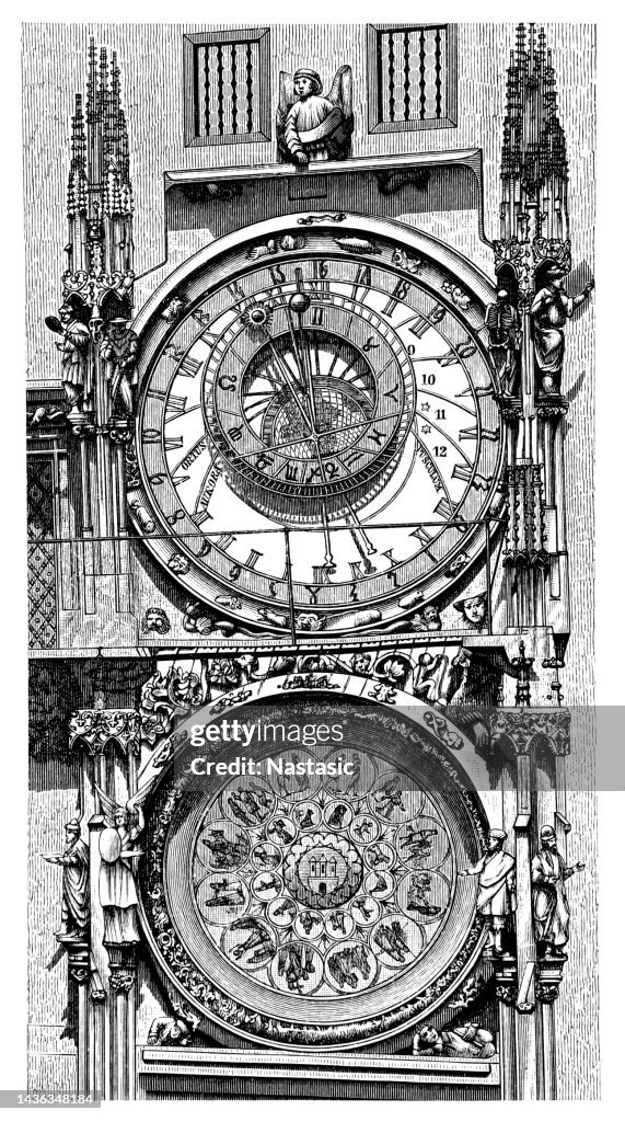 Astronomical clock Prague, Old Town Hall, Czech Republic