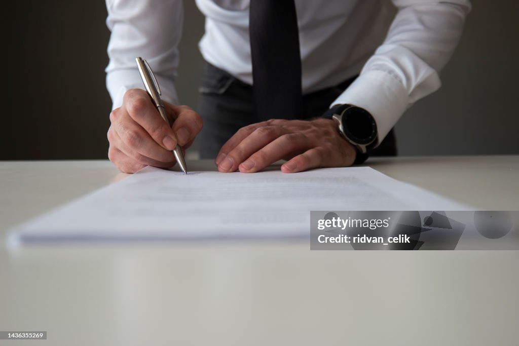 Signing Official Document