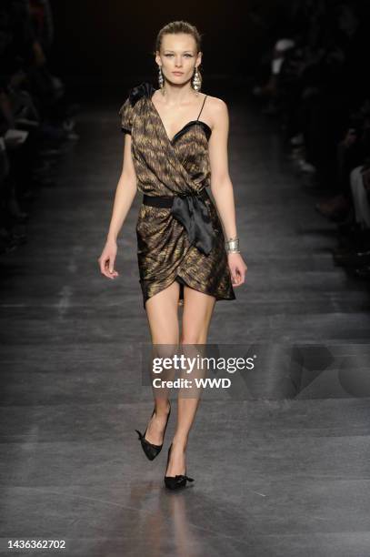 Model on the runway at Isabel Marant's fall 2010 show.