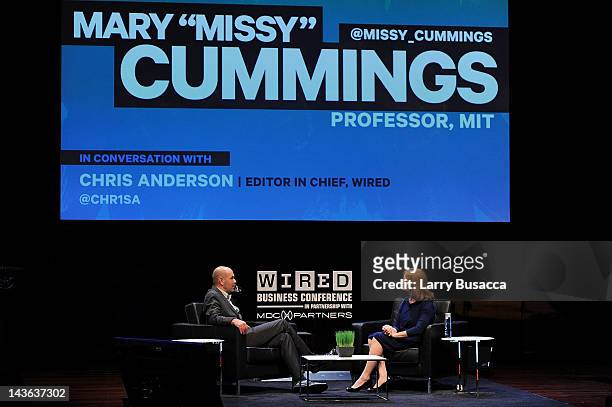 Chris Anderson, Editor in Chief, WIRED and Mary “Missy” Cummings, Professor, MIT attend Wired Business Conference in Partnership with MDC Partners at...
