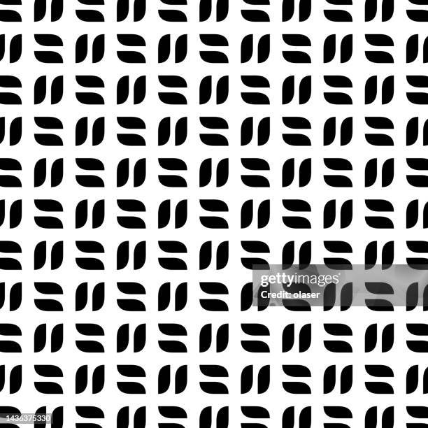 Simplex Like Pattern Vector Seamless Pattern Leaf Like Shapes In Grid Pattern High-Res ...