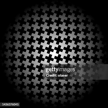 Plus Sign Grid Pattern Black And White Plus Sign Grid Pattern High-Res Vector Graphic - Getty ...