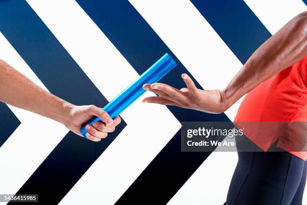 passing the baton - stafett bildbanksfoton och bilder