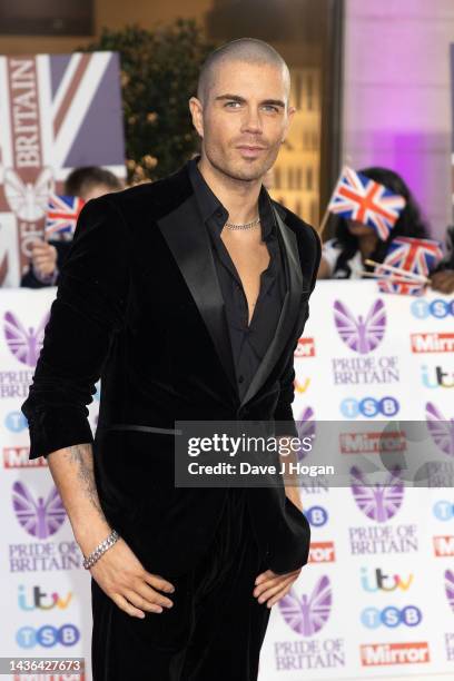 Max George attends the Pride of Britain Awards 2022 at Grosvenor House on October 24, 2022 in London, England.