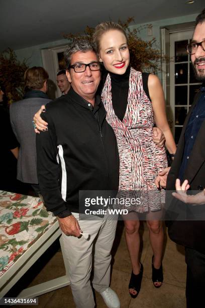 Andrew Rosen and Leelee Sobieski attend the CFDA/Vogue 2010 Fashion Fund finalists party.