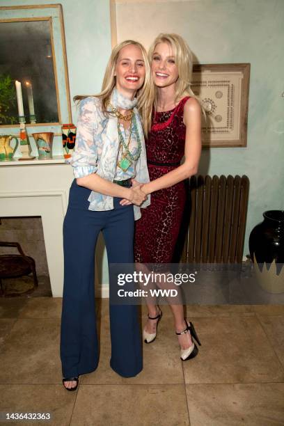 Lauren Santo Domingo and model Jessica Stam attend the CFDA/Vogue 2010 Fashion Fund finalists party.