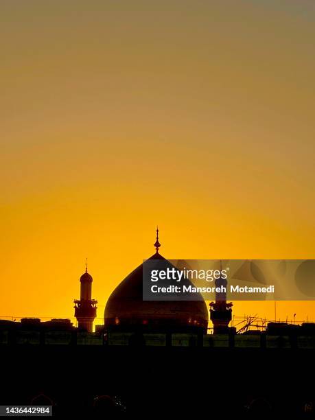 shrine of imam ali in najaf - shrine of the imam ali ibn abi talib stock pictures, royalty-free photos & images