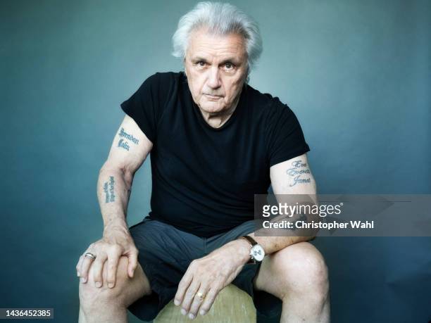 Author John Irving is photographed for Toronto Life on September 28, 2022 in Toronto, Canada.