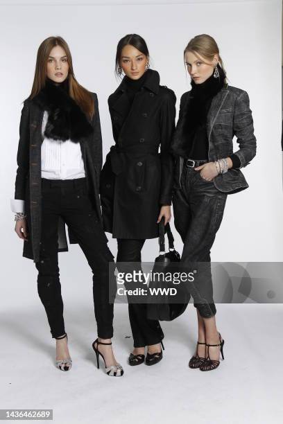 Models wear Ralph Lauren Collection Denim, the new luxury denim line from the designer\'s signature label.