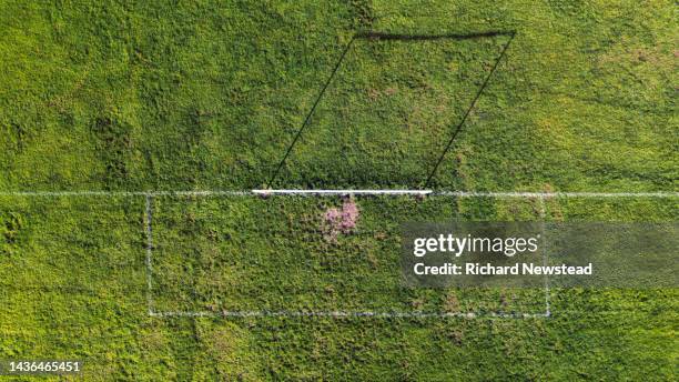 football goal shadow - sunday league stock pictures, royalty-free photos & images