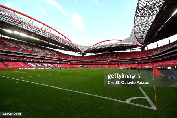 General view inside the stadium prior to the UEFA Champions League group H match between SL Benfica and Juventus at Estadio do Sport Lisboa e Benfica...