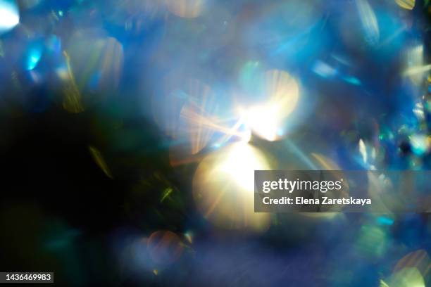 abstract background of multicolored sequins bokeh - forma de diamante imagens e fotografias de stock