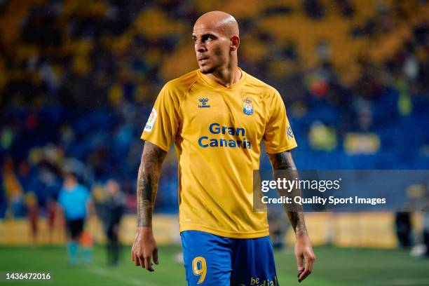 Sandro Ramirez of UD Las Palmas looks on during the LaLiga Smartbank match between UD Las Palmas and Granada CF at Estadio Gran Canaria on September...