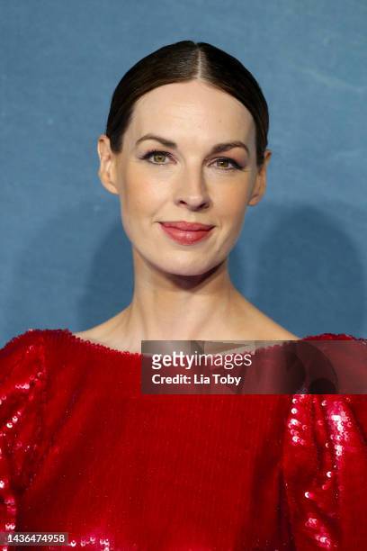 Jessica Raine attends the global premiere of "The Devil's Hour" at The Curzon Bloomsbury on October 25, 2022 in London, England.