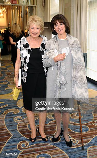 Louise Epstein and Judi Perzik attend MOCA's Women in the Arts at the Beverly Wilshire Four Seasons Hotel on May 1, 2012 in Beverly Hills, California.