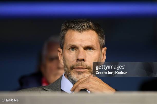 Former footballer Zvonimir Boban looks on prior to kick off of the UEFA Champions League group E match between Dinamo Zagreb and AC Milan at Stadion...