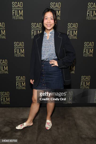 Domee Shi, Turning Red, poses backstage before the Sketch to Screen Directors Roundtable during the 25th SCAD Savannah Film Festival on October 25,...
