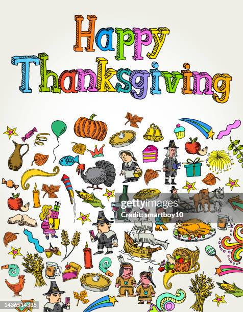 illustrations, cliparts, dessins animés et icônes de joyeux thanksgiving - culture indienne dinde