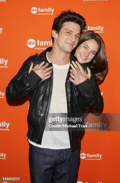 Daren Kagasoff and Shailene Woodley arrive at ABC Family hosts the West Coast upfronts party held at The Sayers Club on May 1, 2012 in Hollywood,...
