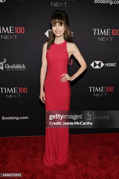 Lily Collins attends the Time100 Next at Second on October 25, 2022 in New York City.