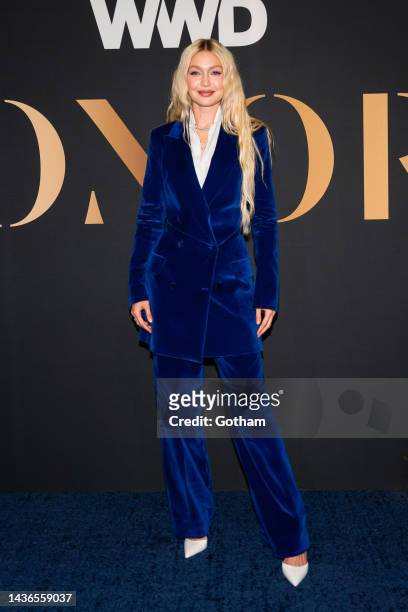 Gigi Hadid attends 2022 WWD Honors at Cipriani South Street on October 25, 2022 in New York City.