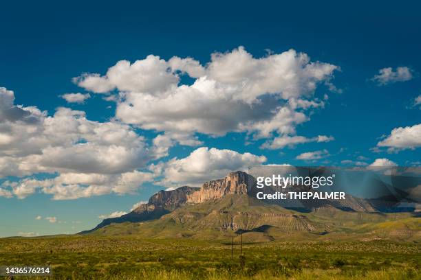 el capitan mountain - guadalupe mountains national park stock pictures, royalty-free photos & images