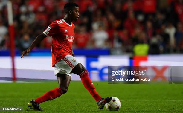 Florentino Luis of SL Benfica in action during the Group H - UEFA Champions League match between SL Benfica and Juventus at Estadio da Luz on October...